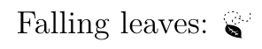 The emoji symbol for falling leaves